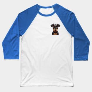 Small Version - Delightful Doberman Pawsomeness Baseball T-Shirt